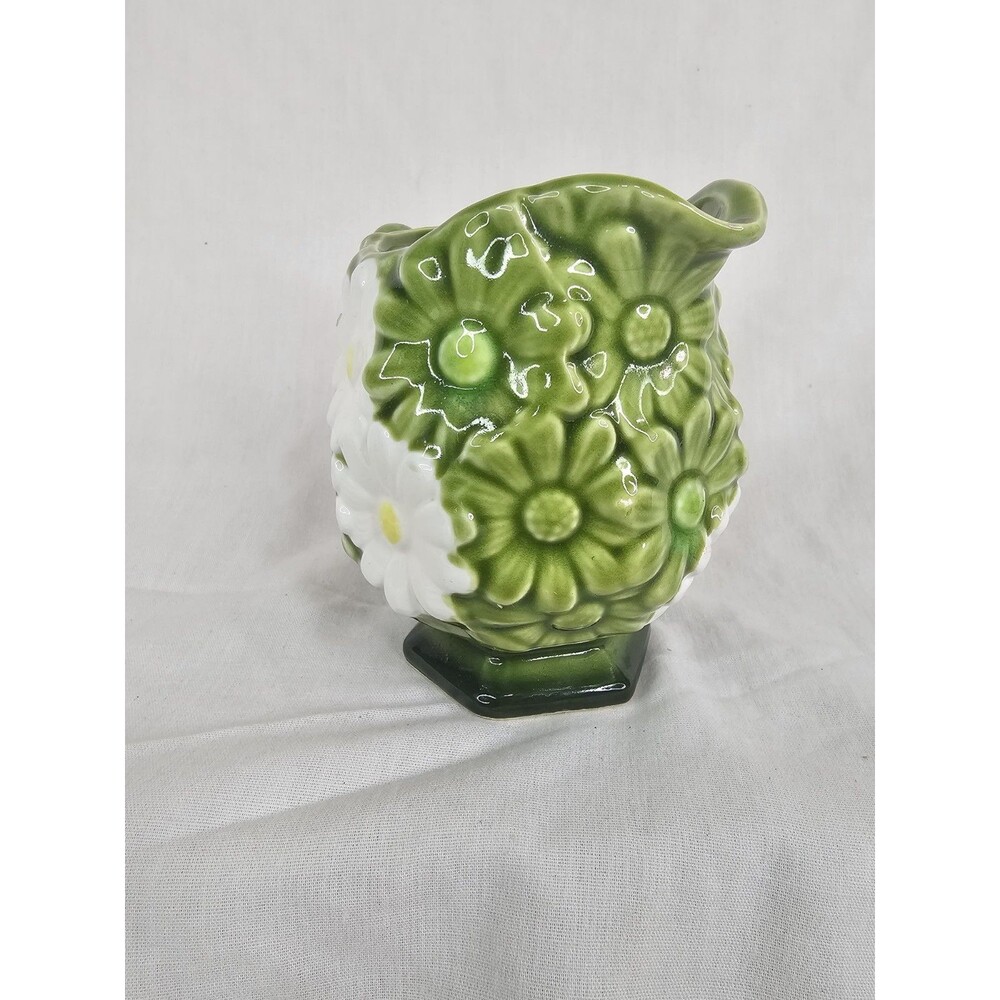Vintage ARDCOR Fine China Pitcher Floral Embossed – Hexagonal Base Made in Japan - Picture 4 of 12